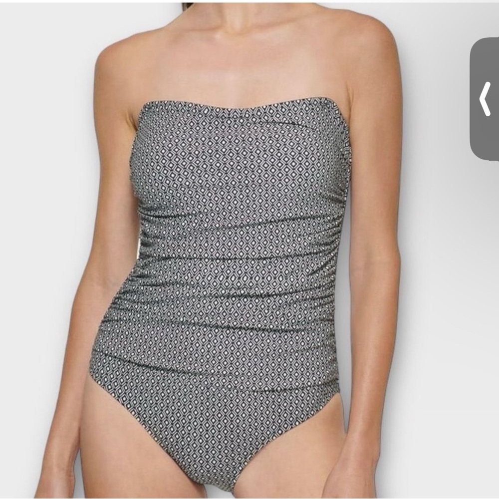 NWT DKNY navy & white Bathing Suit